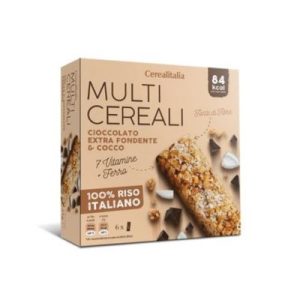 cerealitalia multicereal bar choc & coconut 100% italian rice 126 g