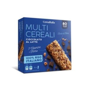 cerealitalia multicereal bar chocolate 100% italian rice 126 g