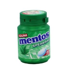 mouth refreshment with mentos gum spearmint